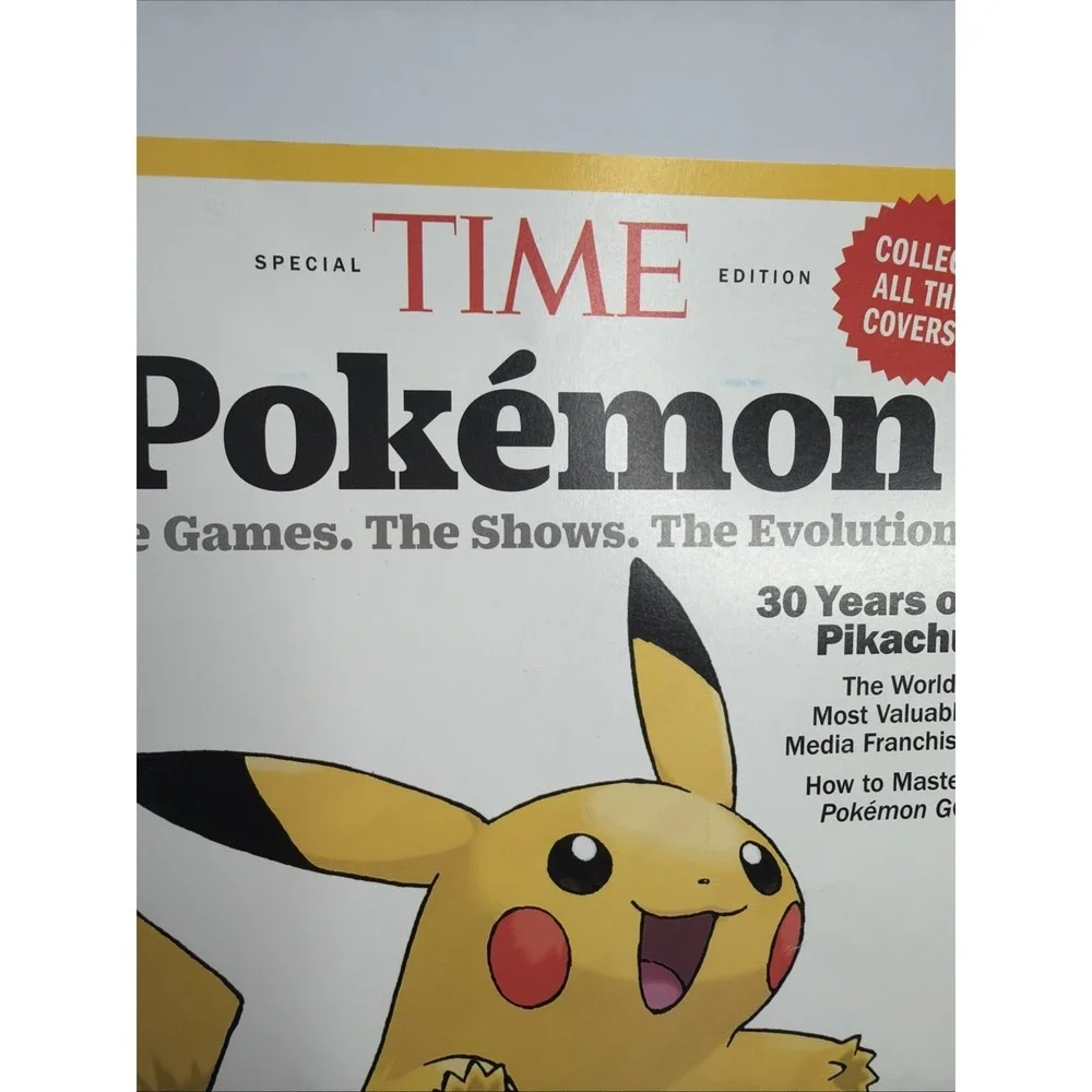 2026 Time Magazine POKEMON SPECIAL EDITION Pikachu Pokémon EVOLUTION 30 Years